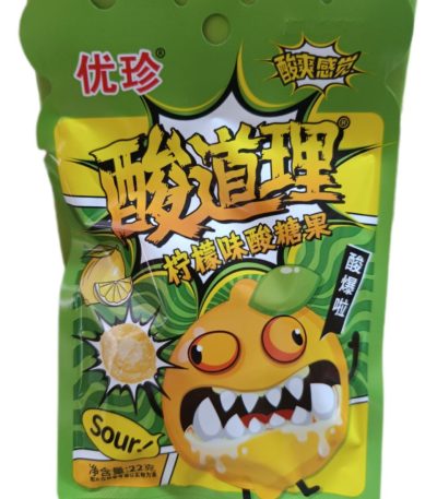Кислые конфеты UJANE FOODS лимон 22 гр