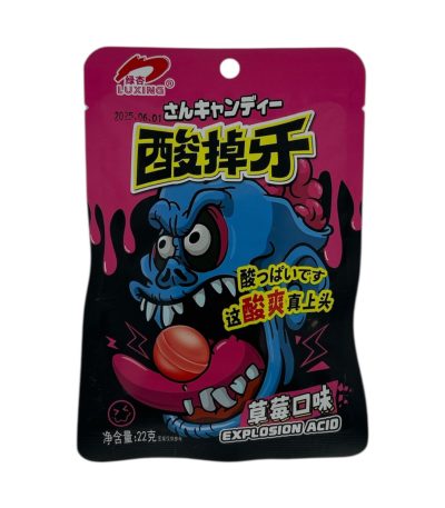 Кислые конфеты клубника LUXING Explosion acid 22 гр