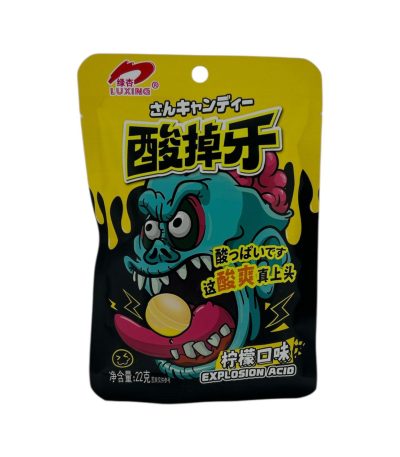 Кислые конфеты Лимон LUXING Explosion acid 22 гр
