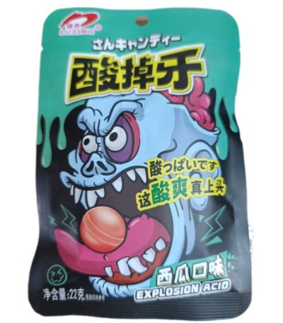 Кислые конфеты яблоко LUXING Explosion acid 22 гр