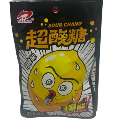 Конфеты кислые LUXING "Sour Chang" 22 гр. лимон