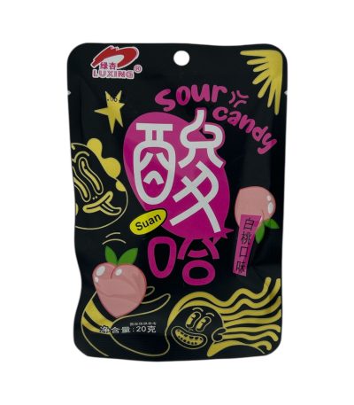 Кислые конфеты sour candy персик 20 гр