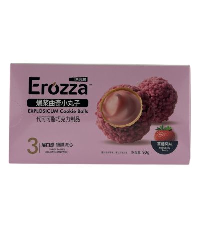 Конфеты Erozza Cookie Balls клубника 90 гр